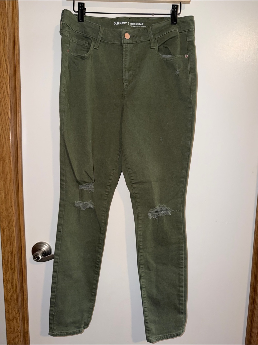 Old Navy Olive‎ Green Rockstar Skinny Jeans